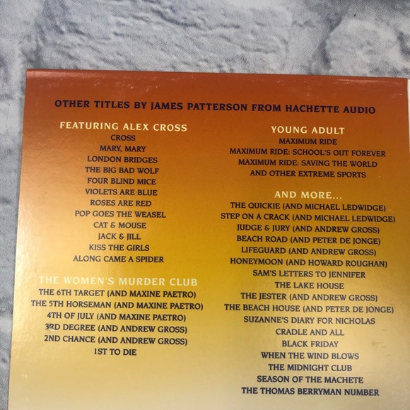 James Patterson Audiobook. You’ve Been Warned. 3 CDs. Thriller. Preowned - Picture 3 of 9